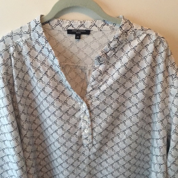 Blue Linen Tunic - Picture 2 of 9